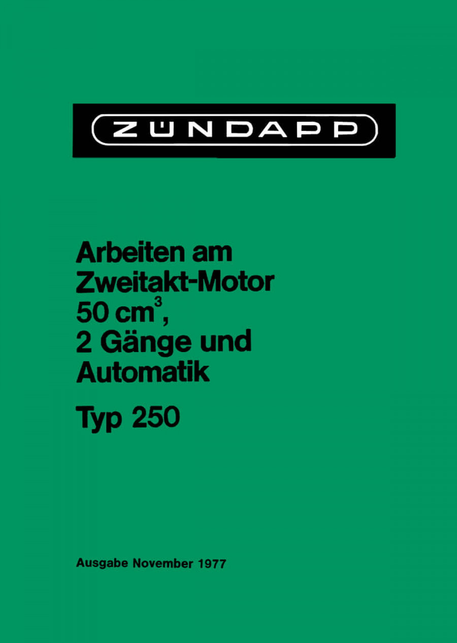 Zündapp - Arbeiten am Zweitakt-Motor Typ 250