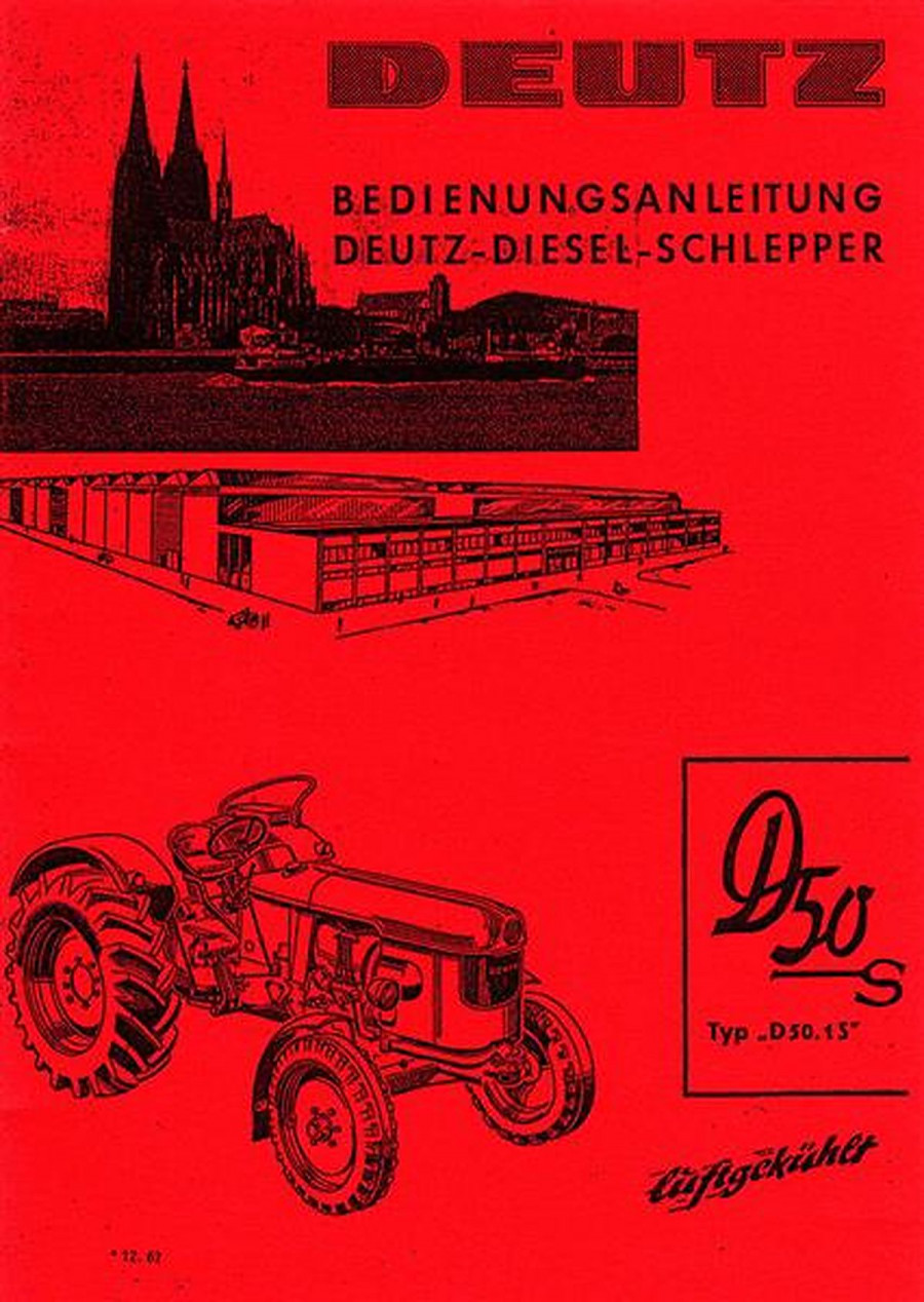 Deutz D50S und D50.1S Dieselschlepper Betriebsanleitung