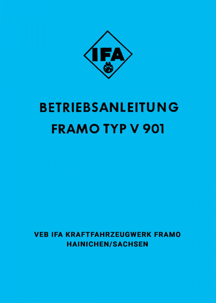 Framo V901 Bedienungsanleitung