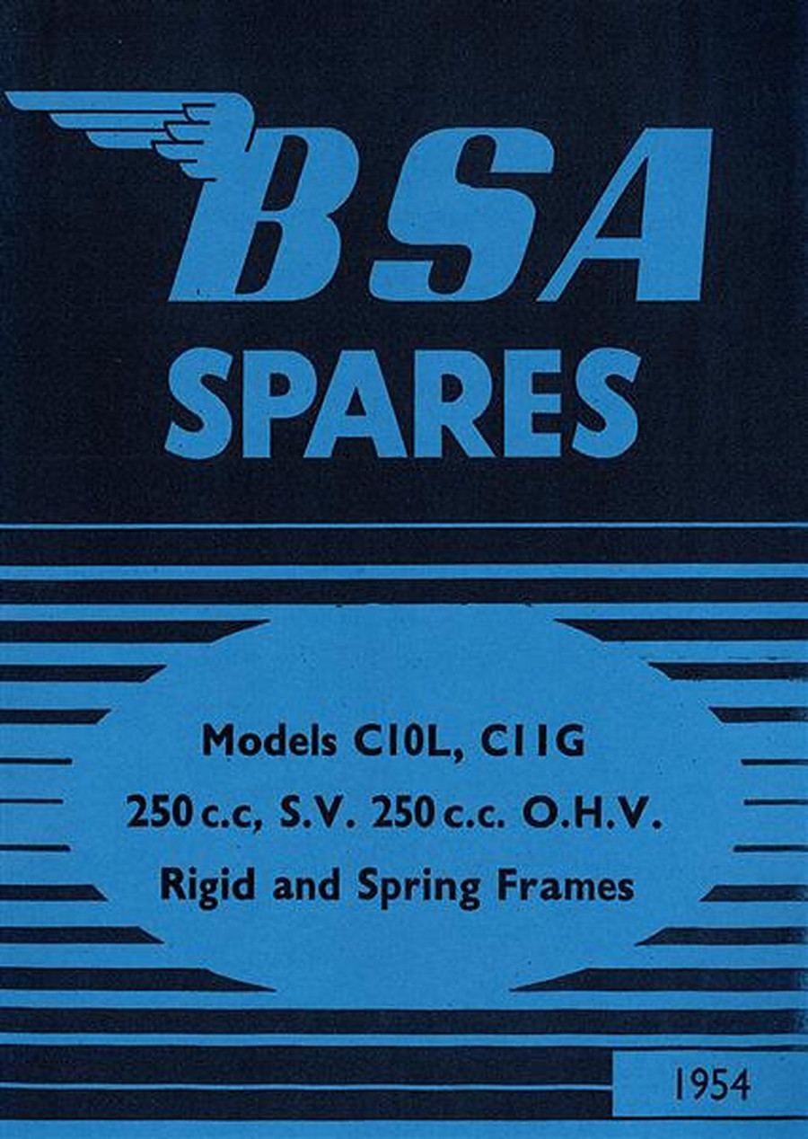 BSA C10L und C11G Ersatzteilkatalog