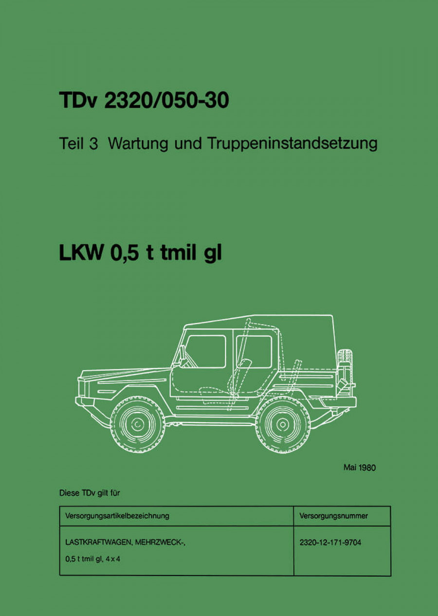 VW Iltis LKW 0,5 t Reparaturanleitung