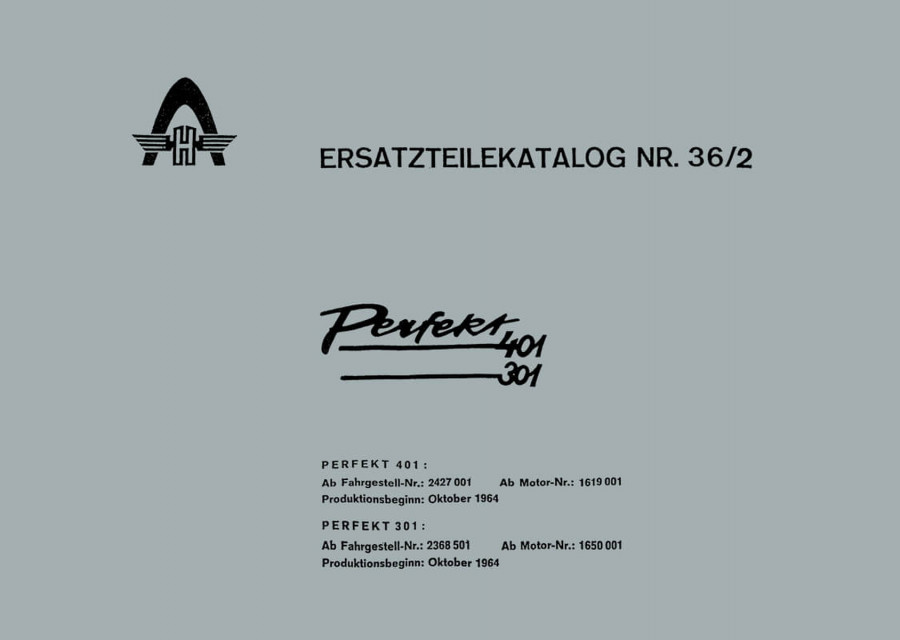Hanomag Perfekt 301 und Perfekt 401 Ersatzteilkatalog
