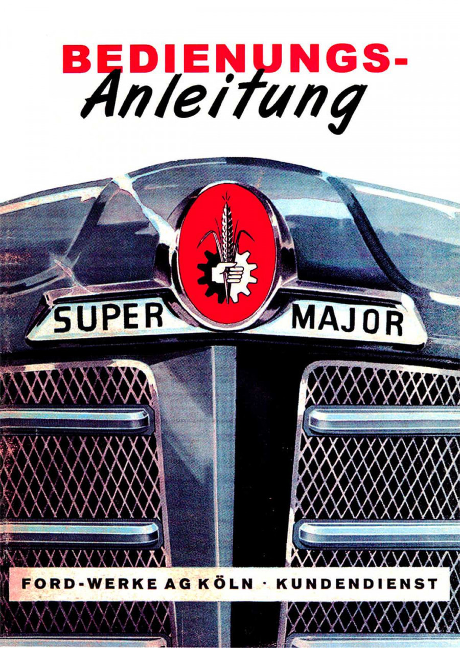 Ford Super Major Betriebsanleitung