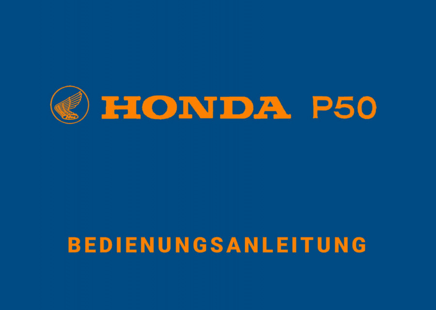 Honda P50 Bedienungsanleitung