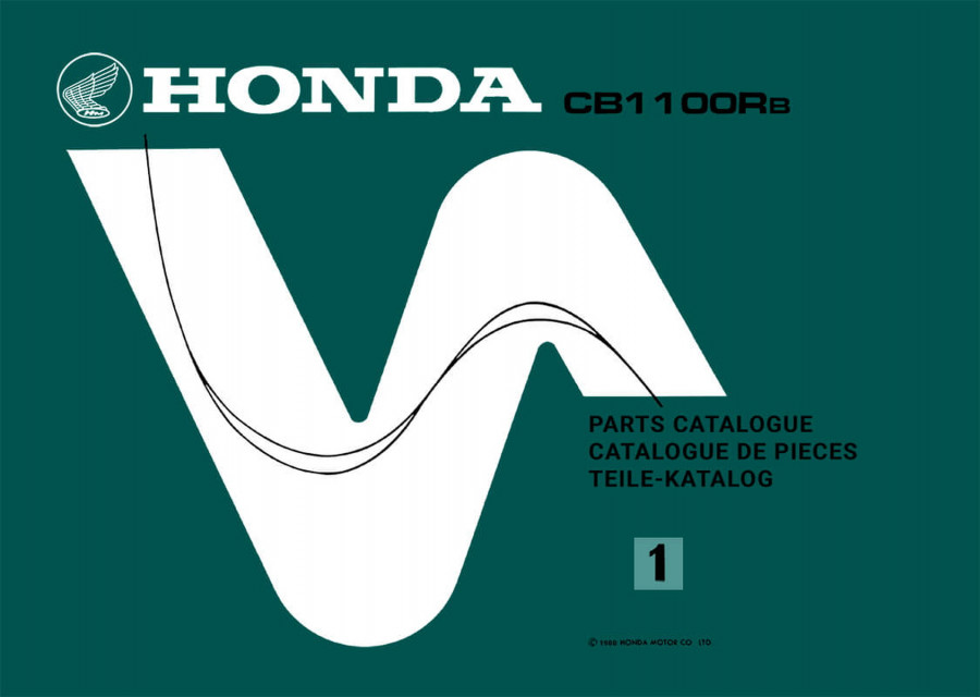 Honda CB1100R CB1100RB Ersatzteilkatalog