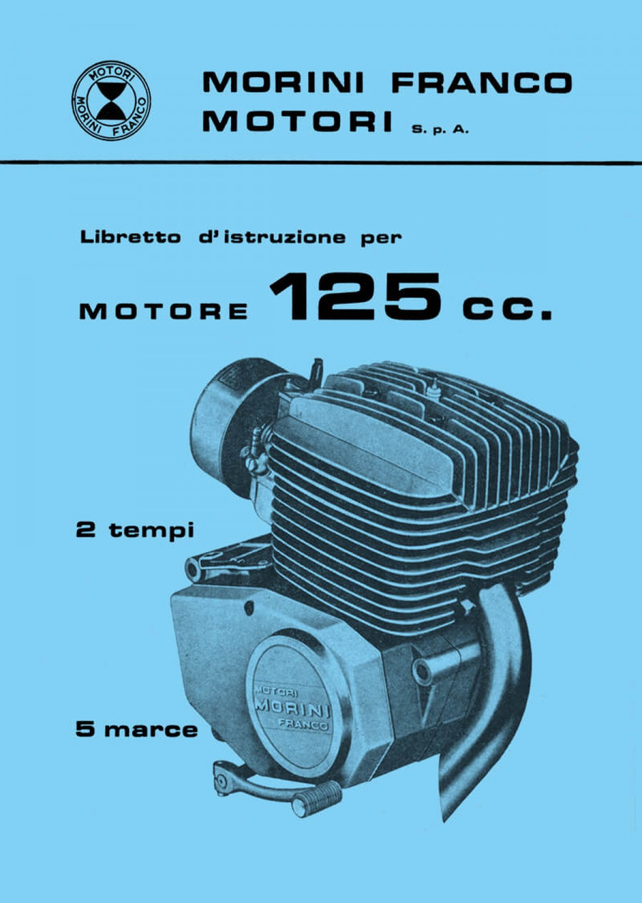 Morini Franco, Motor 125 ccm 2-Takt, 5-Gang Istruzioni