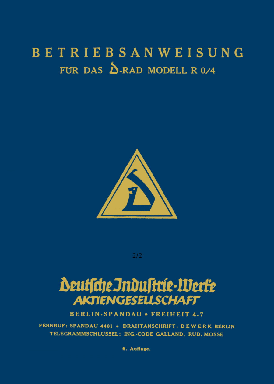 D-Rad R0/4 Betriebsanleitung