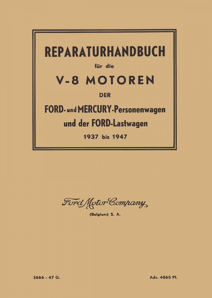 Ford und Mercury Personenwagen und Ford Lastwagen Reparaturanleitung