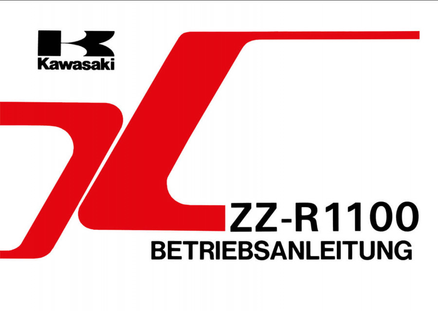 Kawasaki ZZ-R 1100, ZX 1100-D1, Betriebsanleitung