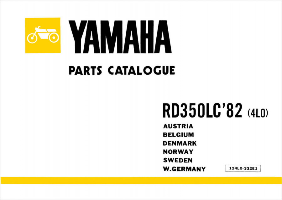 Yamaha RD 350, Parts Catalogue