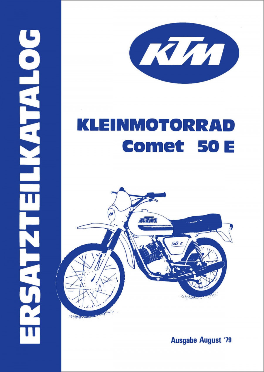 KTM Motorfahrzeugbau Comet 50 E, Ersatzteilkatalog