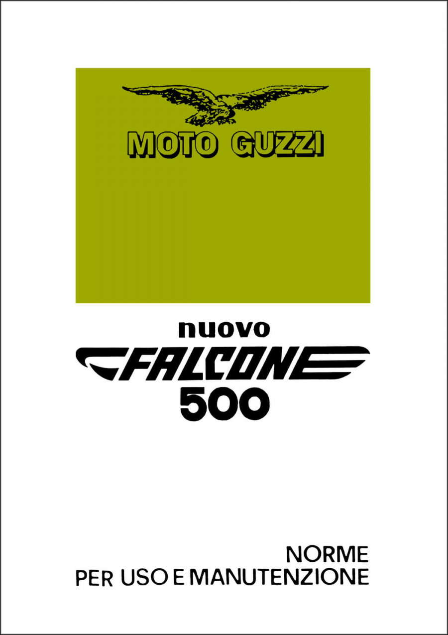 Moto Guzzi Nuovo Falcone,  Norme per use e manutenzione