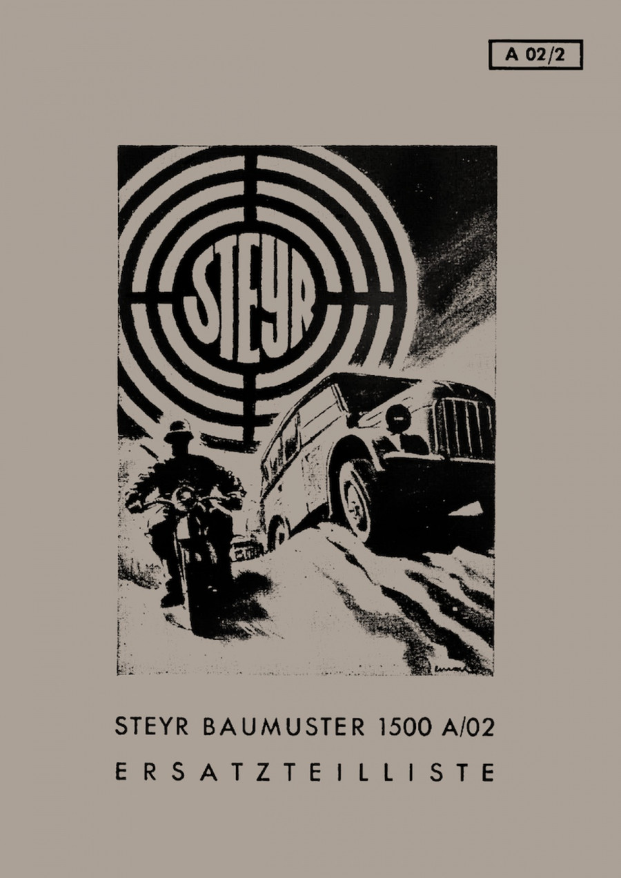 Steyr Baumuster 1500 A/02, Ersatzteilliste
