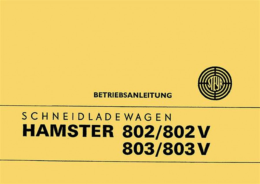 Steyr Hamster 802 802V 803 803V Betriebsanleitung