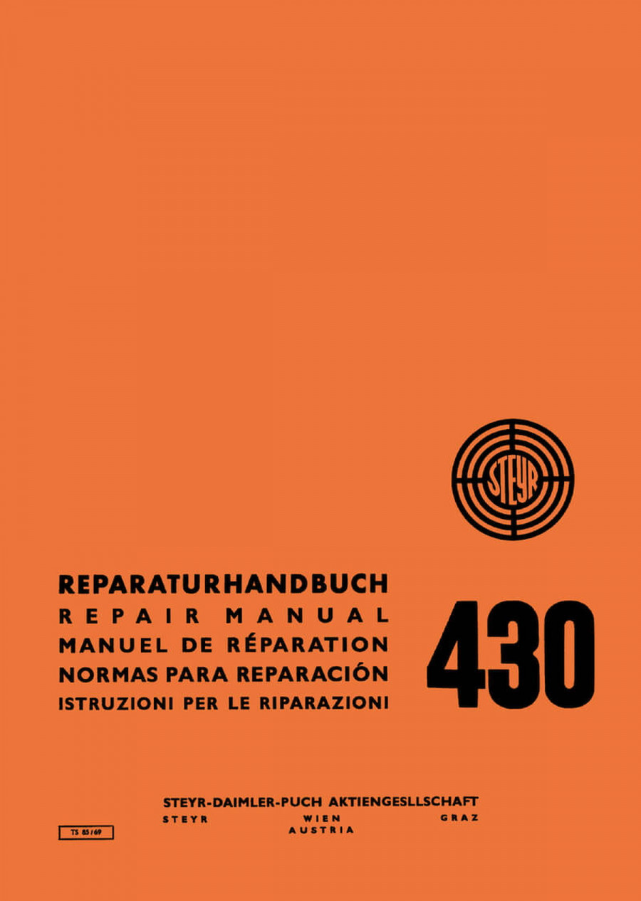 Steyr 430 Traktor Reparaturanleitung