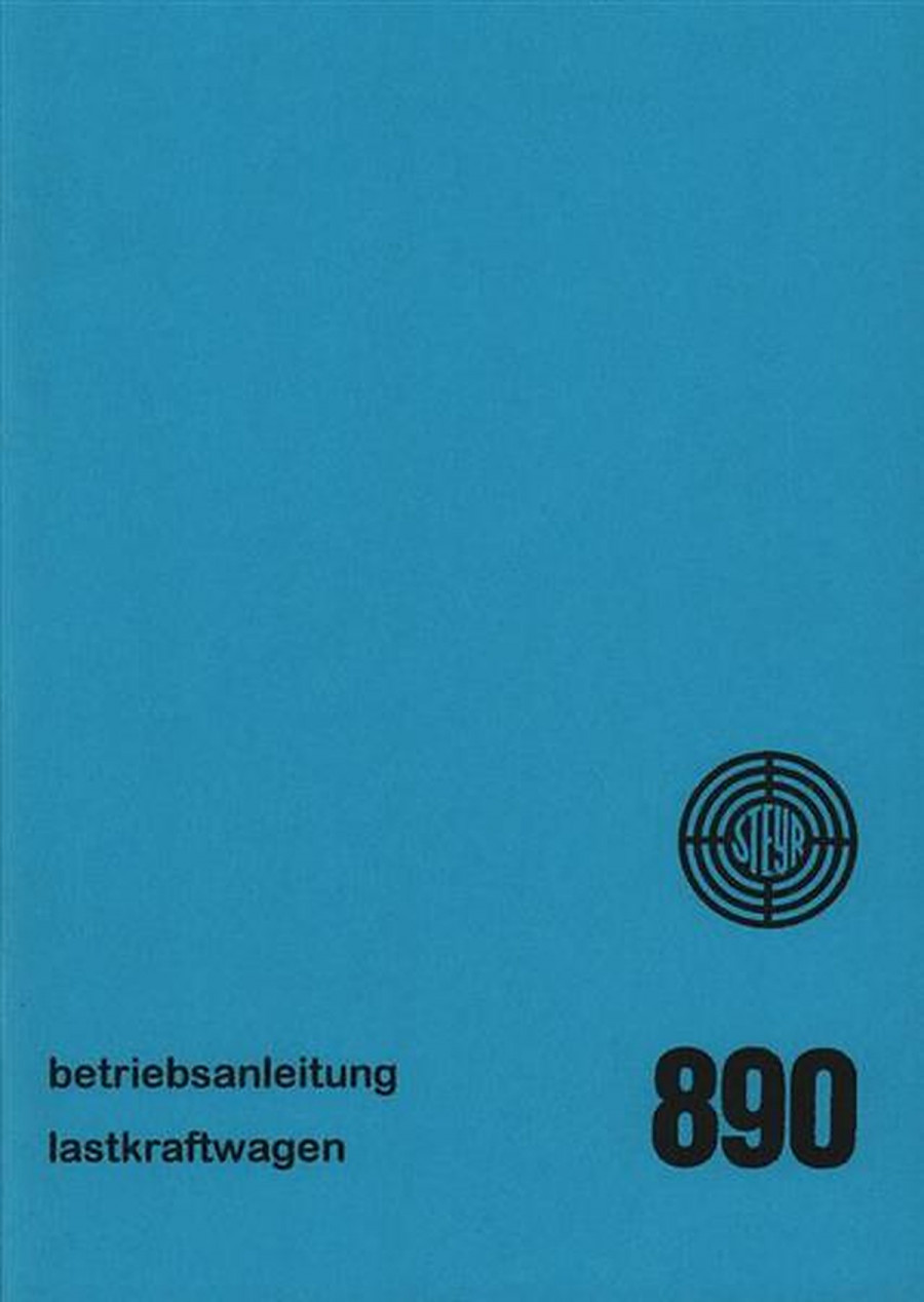 Steyr LKW Typ 890 Betriebsanleitung