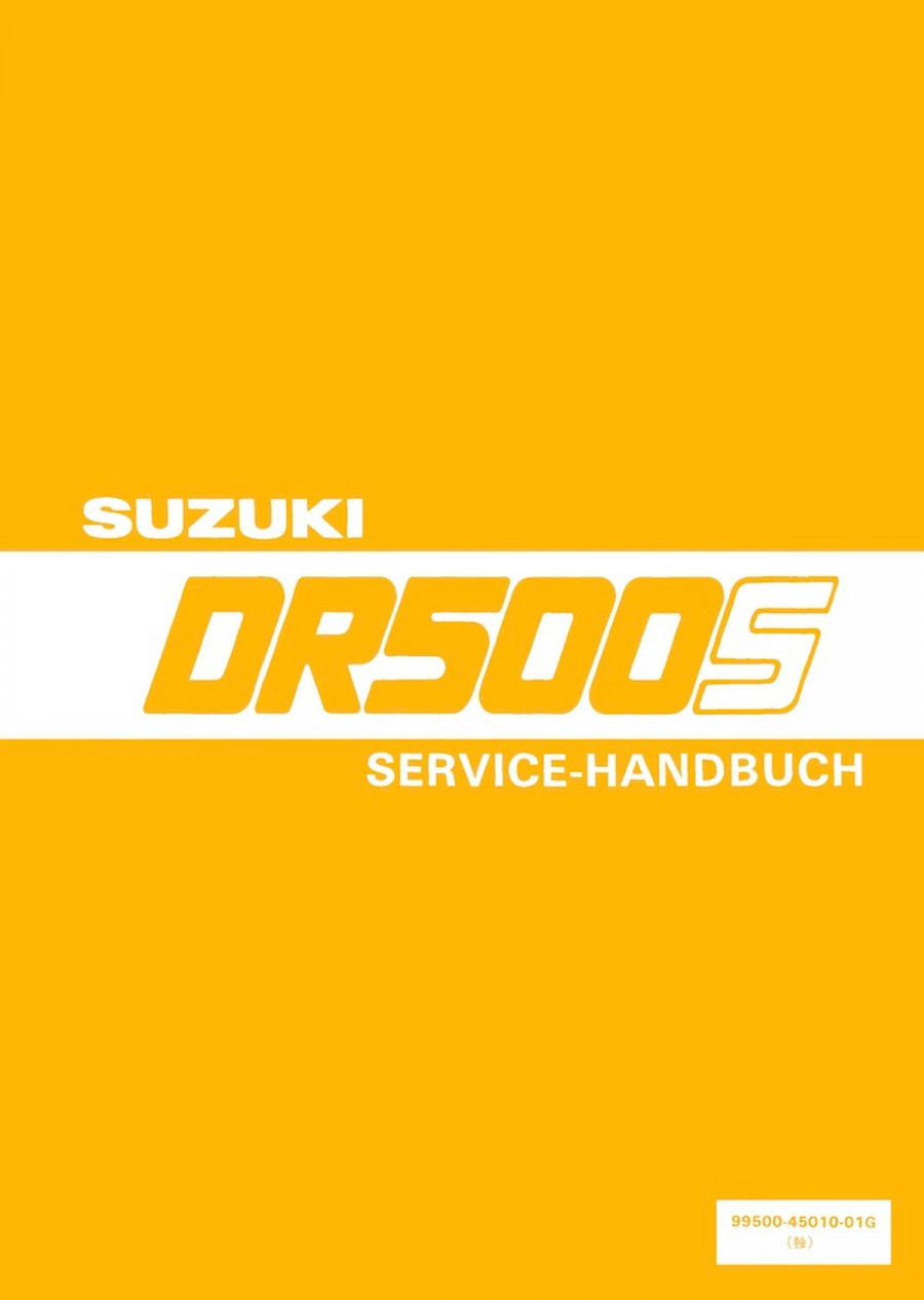 Suzuki DR500S Reparaturanleitung