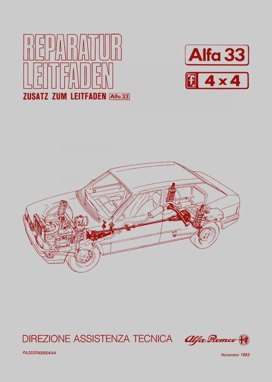 Alfa Romeo Alfa 33 - 4x4 Reparatur Leitfaden