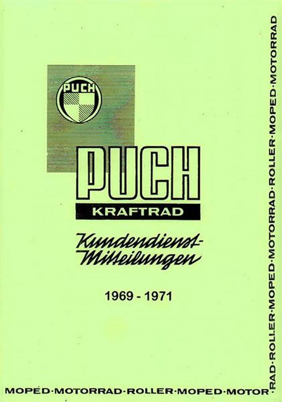 Puch Kundendienstmitteilungen für Werkstätten 1969-1971