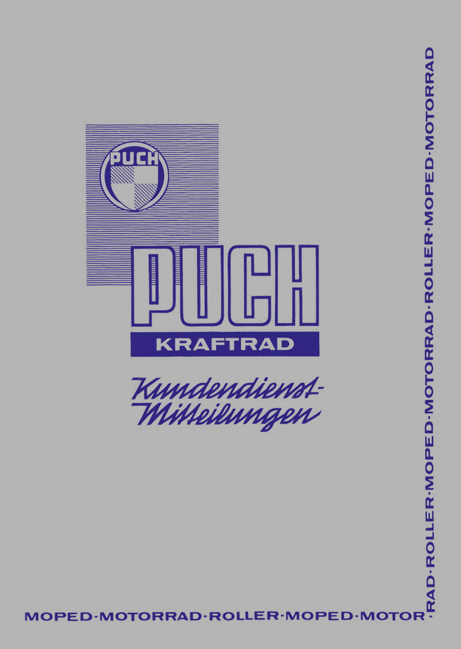 Puch Kundendienstmitteilungen für Werkstätten 1965-1968