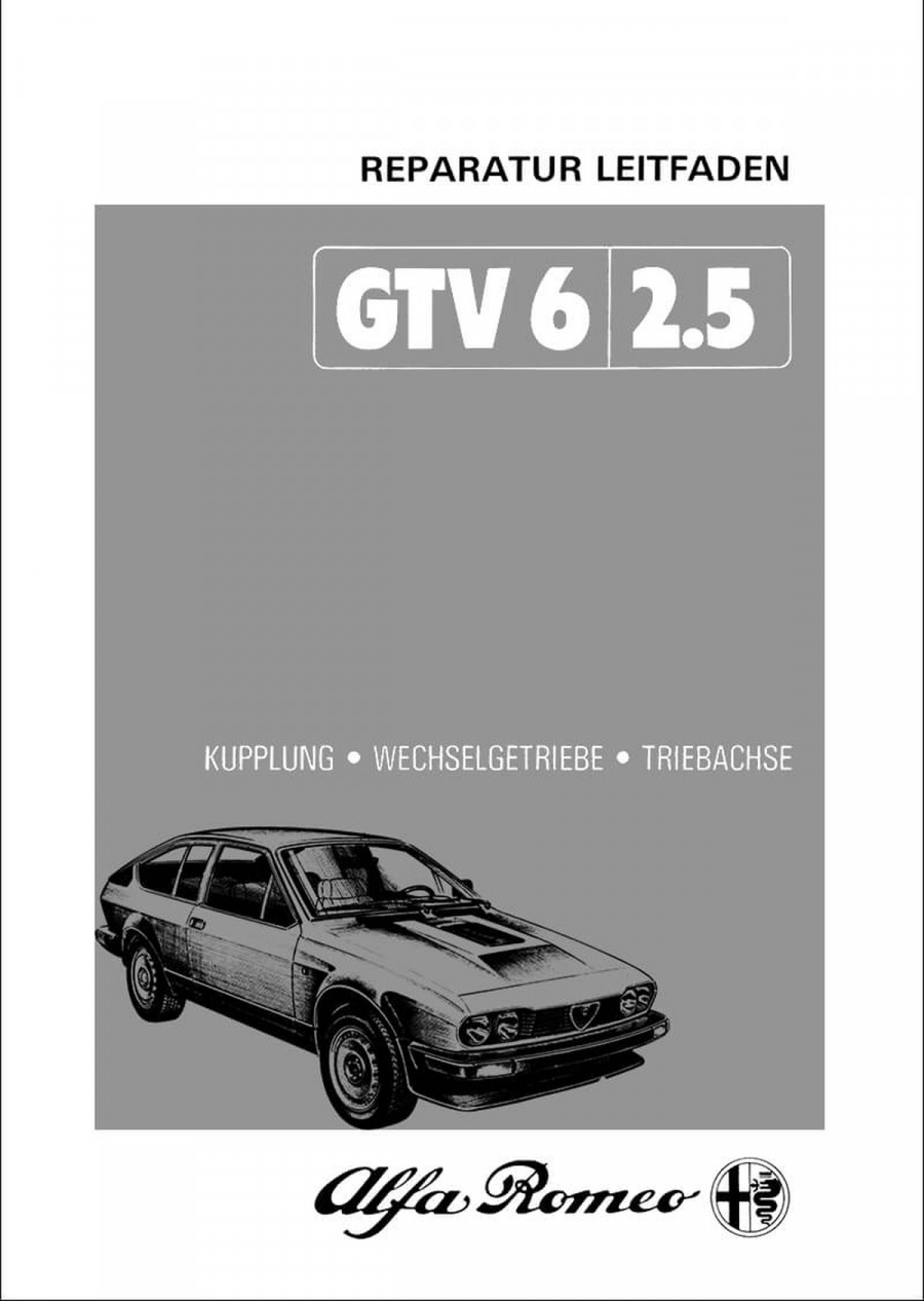 Alfa Romeo GTV 6 - 2,5 Reparatur Leitfaden
