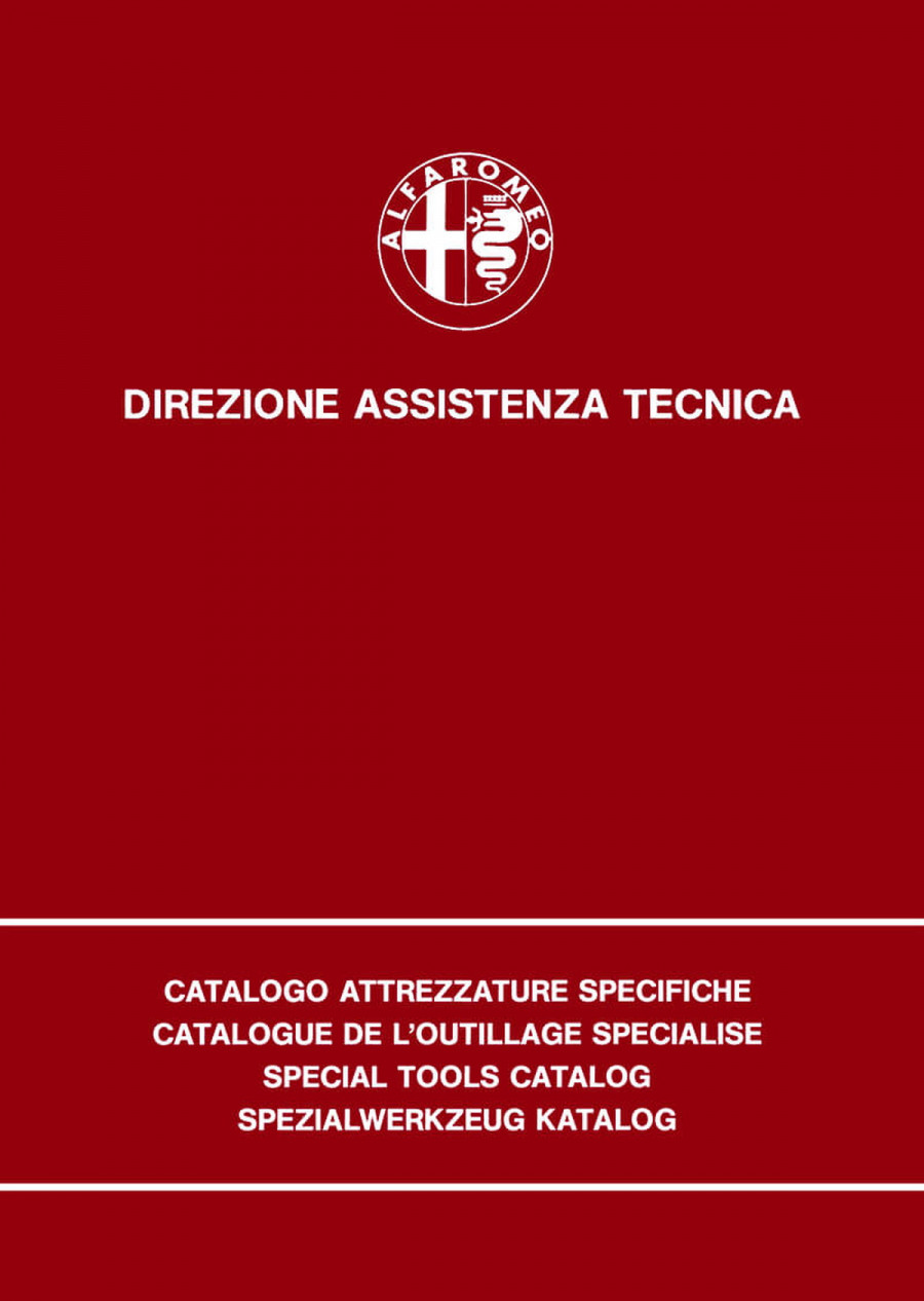 Alfa Romeo Spezialwerkzeug Katalog