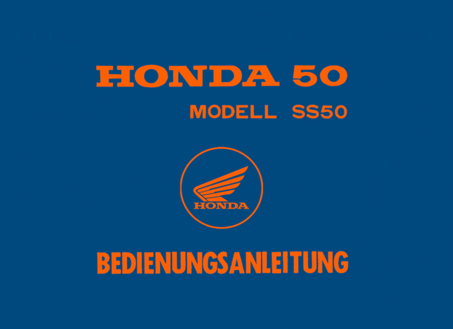 Honda SS50 Betriebsanleitung