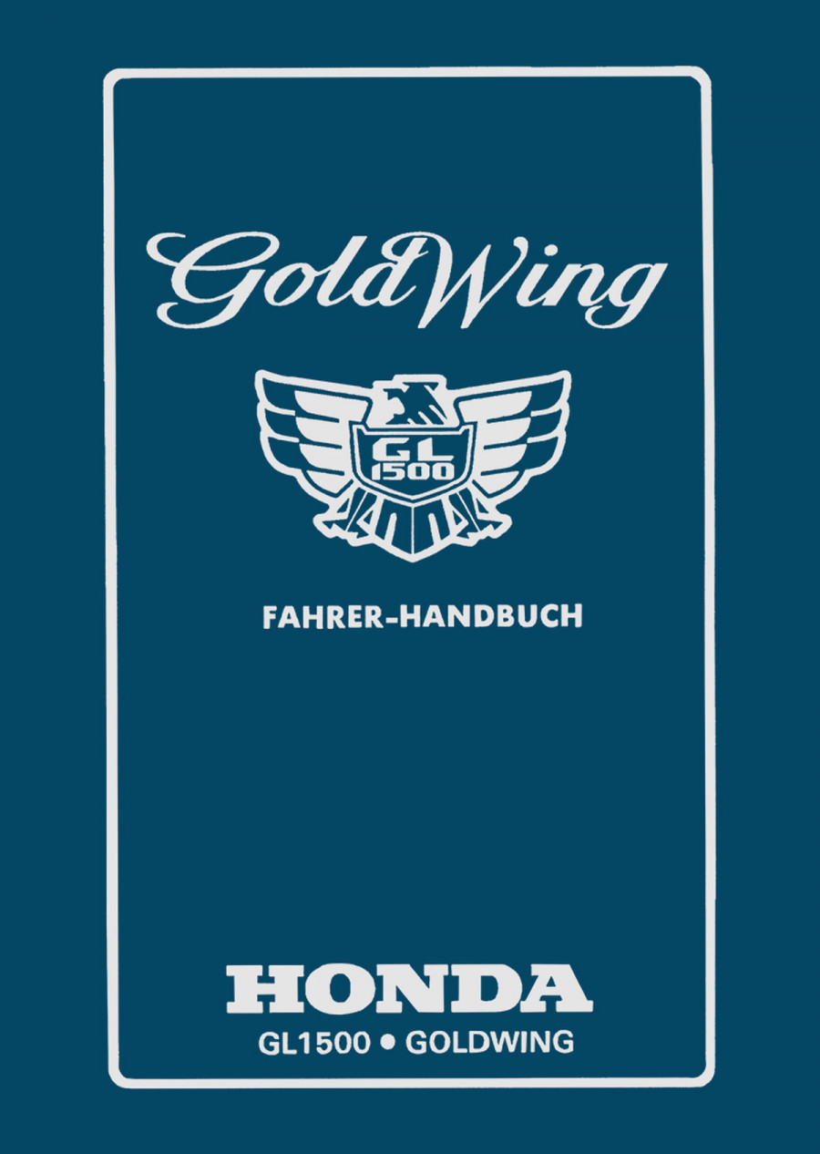 Honda Goldwing GL1500 Fahrerhandbuch