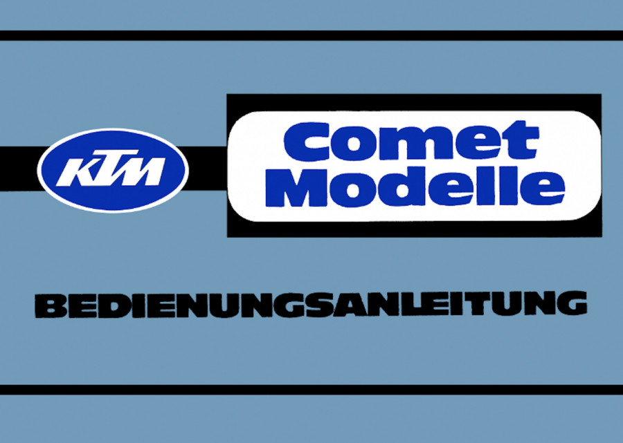 KTM Comet, Grand Prix 50RS, Cross 50S, 50RSL mit Sachs Motor Betriebsanleitung