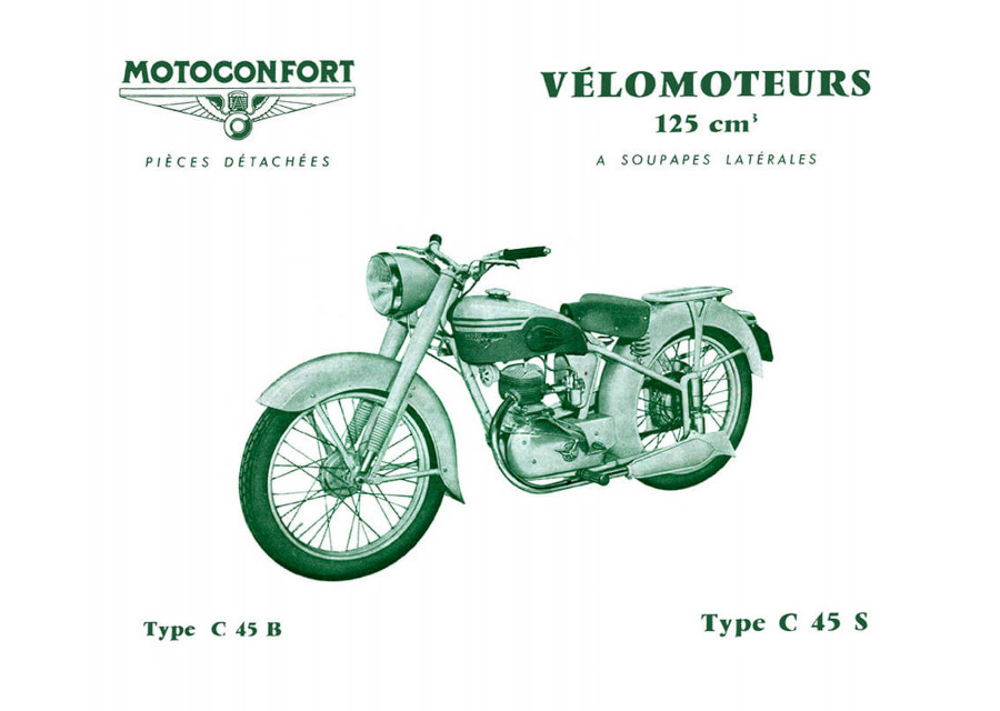 Motobecane C 45 B und C 45 S Pièces Détachées