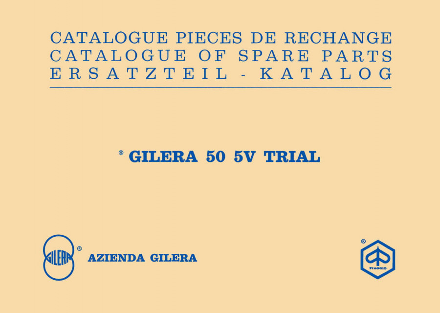 Gilera 50 5V Trial ErsatzteilKatalog