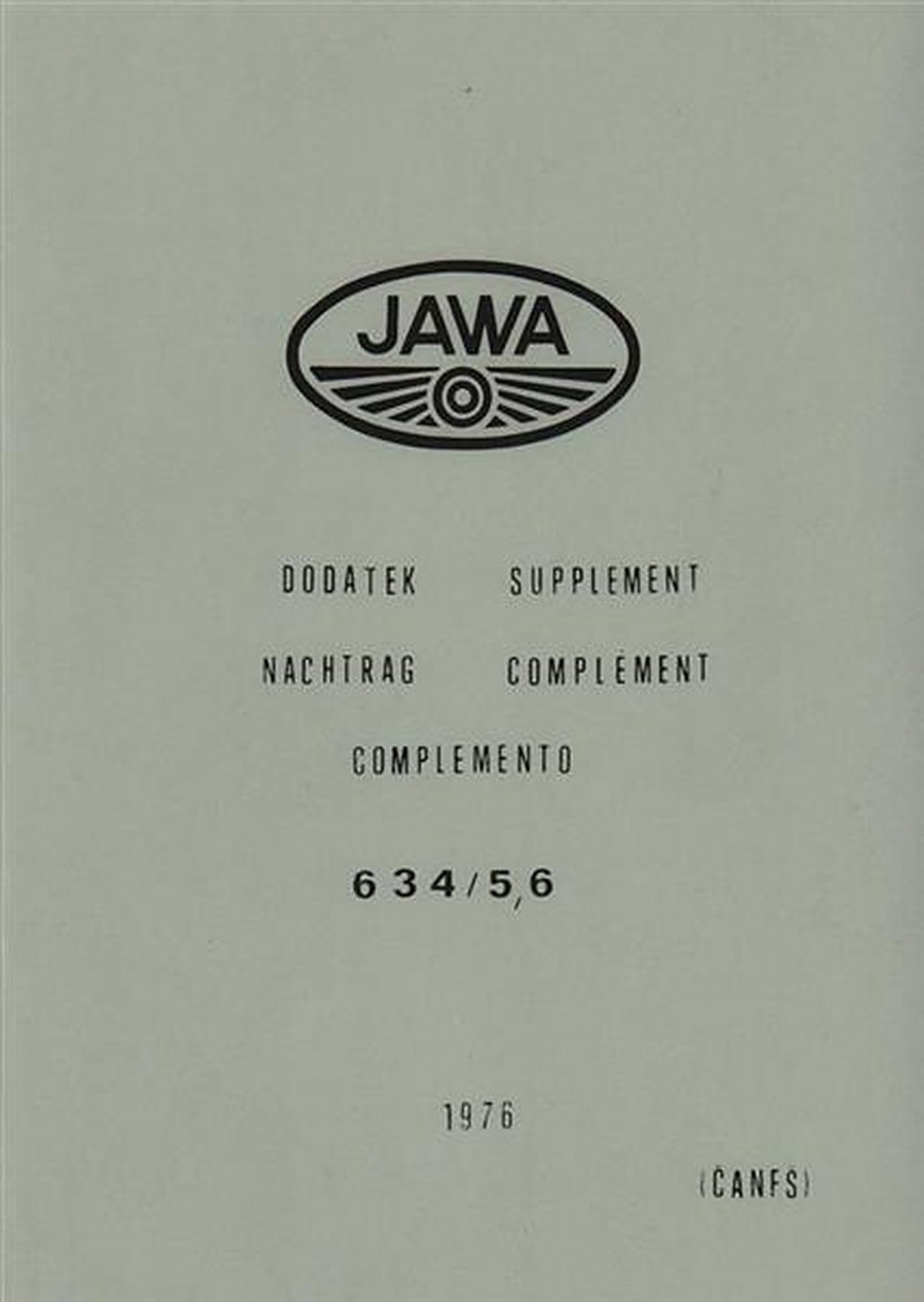 Jawa 350 2 Zylinder, für Typ 634/5,6 Ersatzteilkatalog