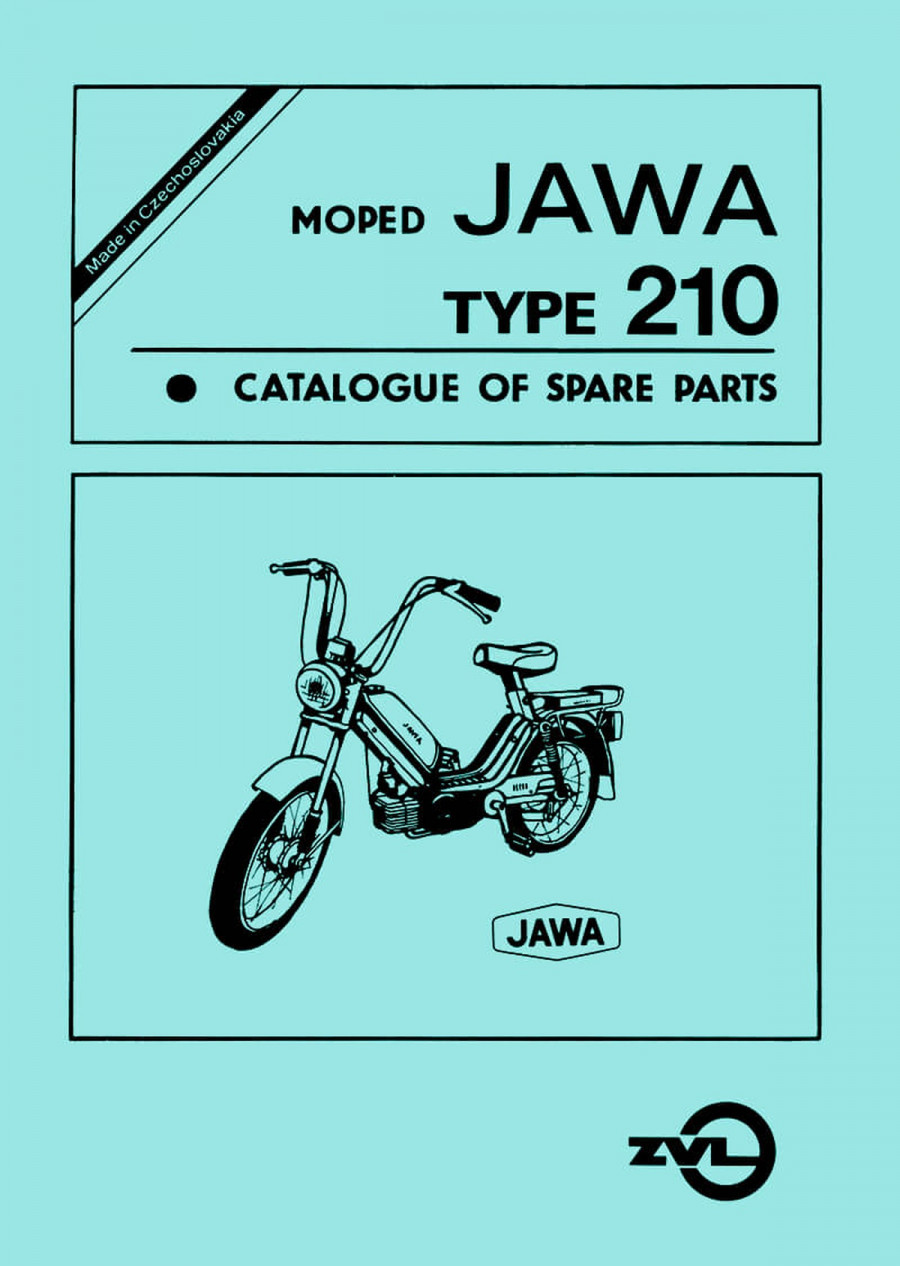 Jawa Moped Typ 210 Spare Parts Catalogue