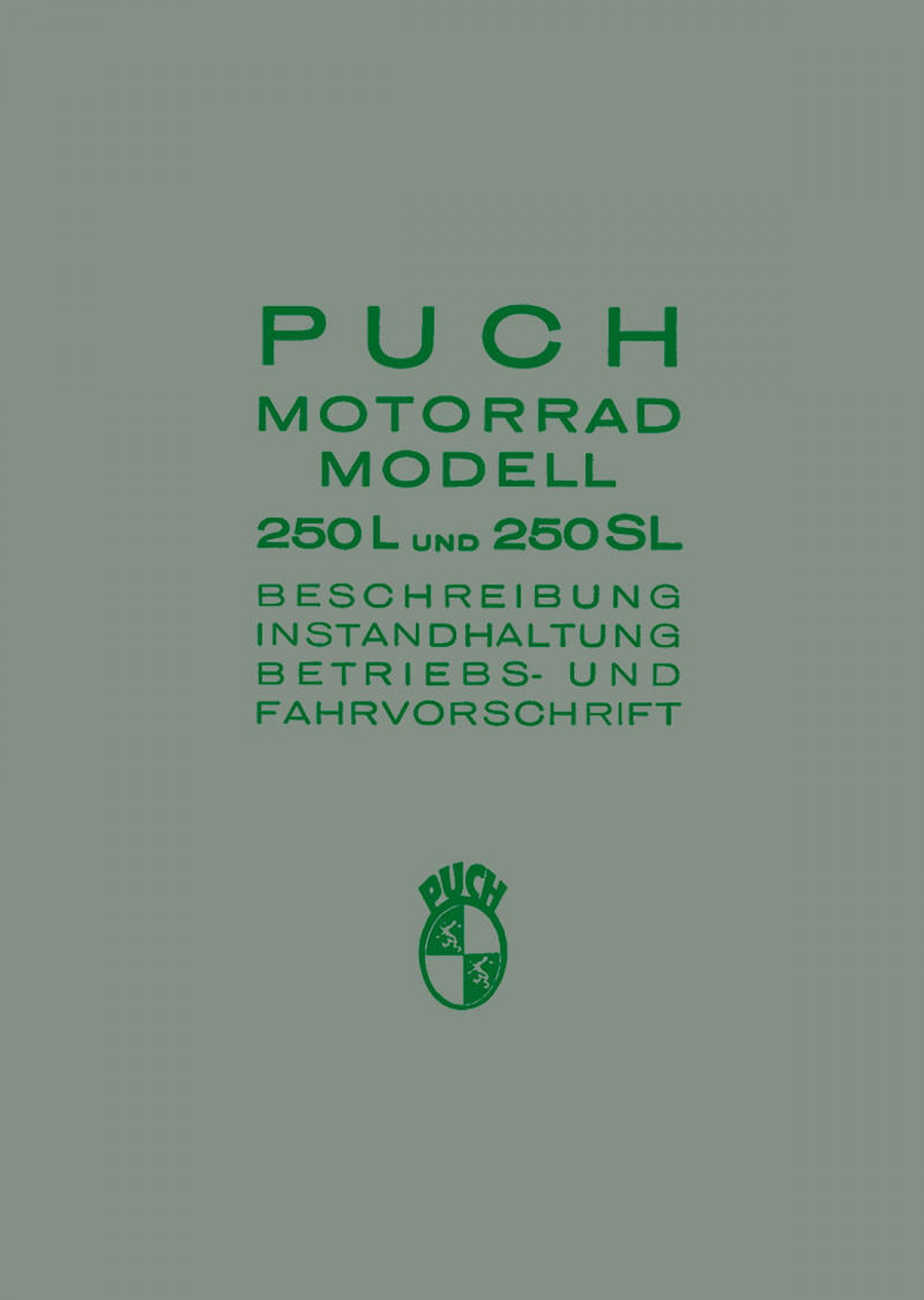 Puch 250 L, 250 SL Betriebsanleitung