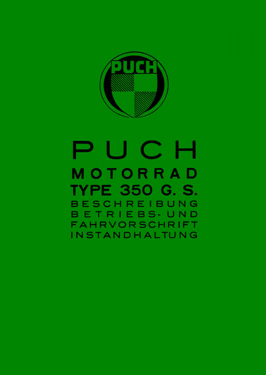 Puch 350 GS Betriebsanleitung