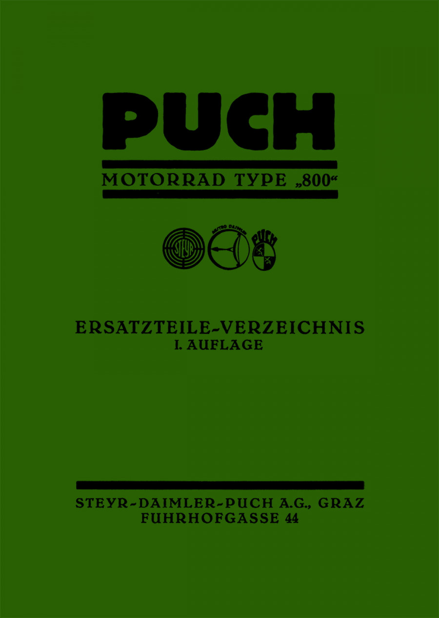 Puch 800 Ersatzteilkatalog