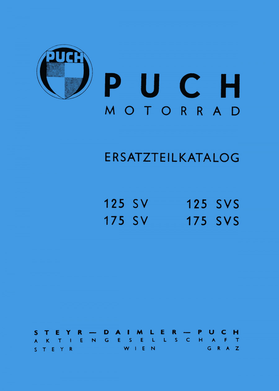 Puch 125 SV und 175 SV Ersatzteilkatalog