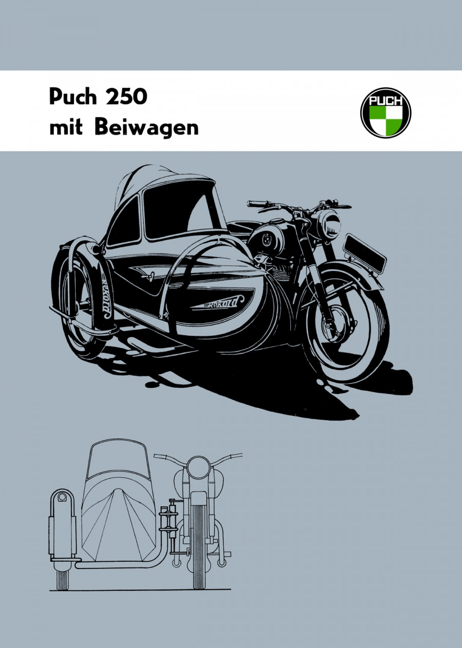 Puch 250 SG/S Beiwagen-Anschlußpläne
