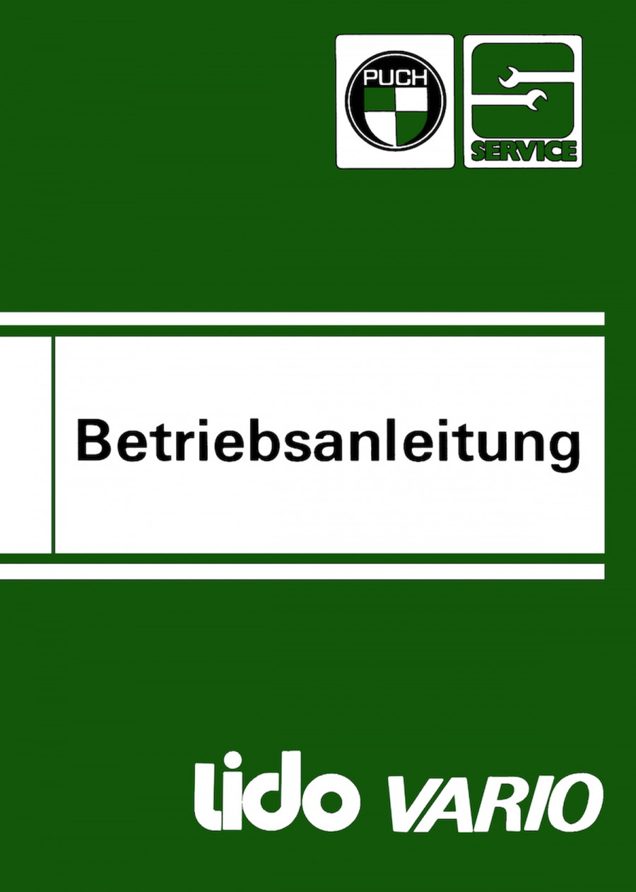 Puch Lido Vario Betriebsanleitung