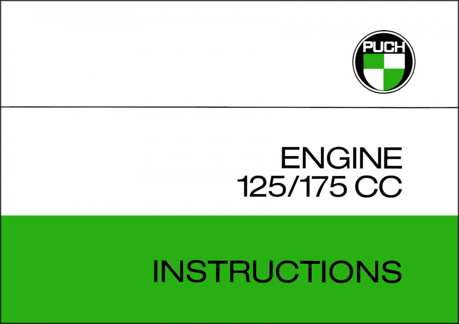 Puch Engine 125/ 175 cc, Betriebs- und Reparaturanleitung