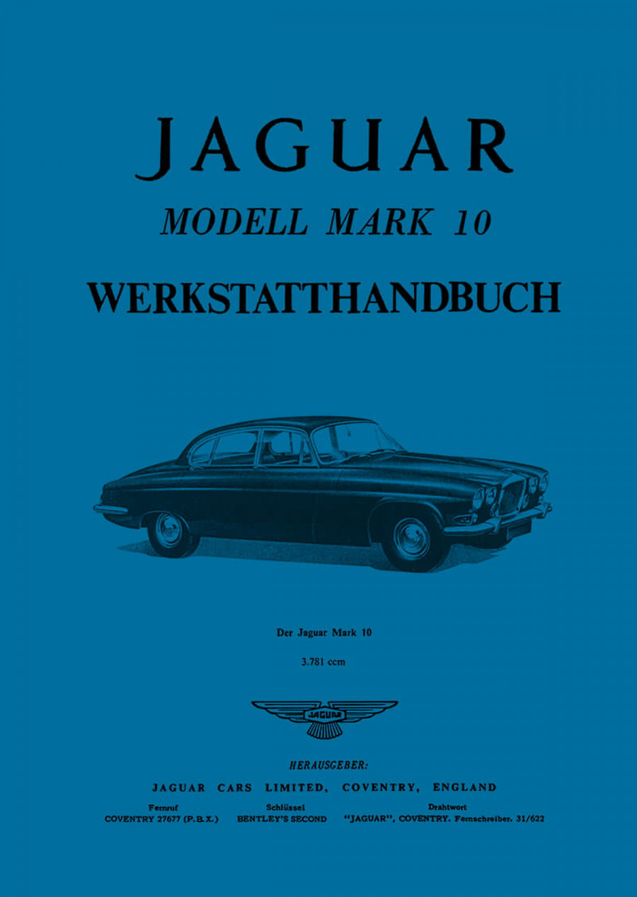 Jaguar Mark 10 Werkstatthandbuch