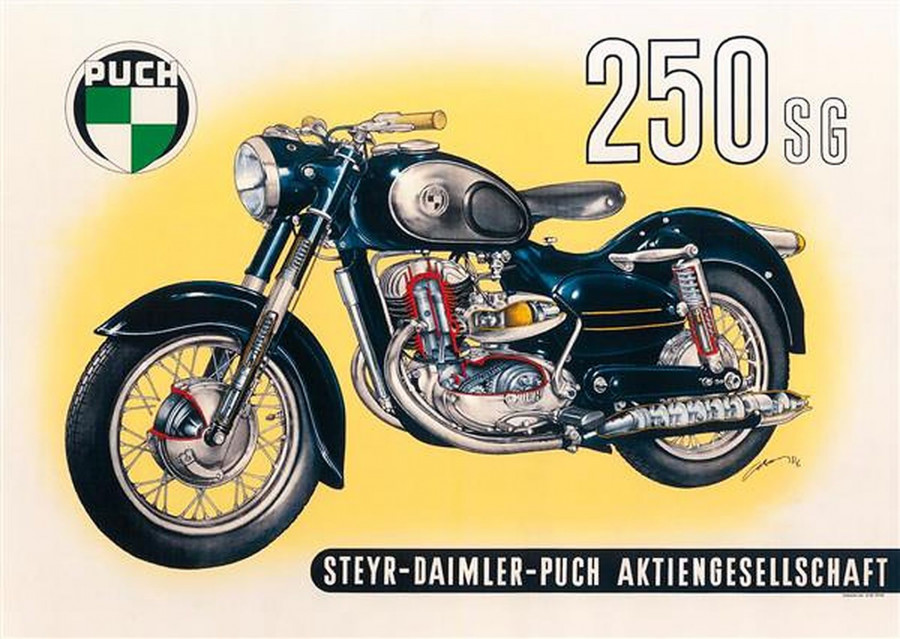 Puch 250SG Poster