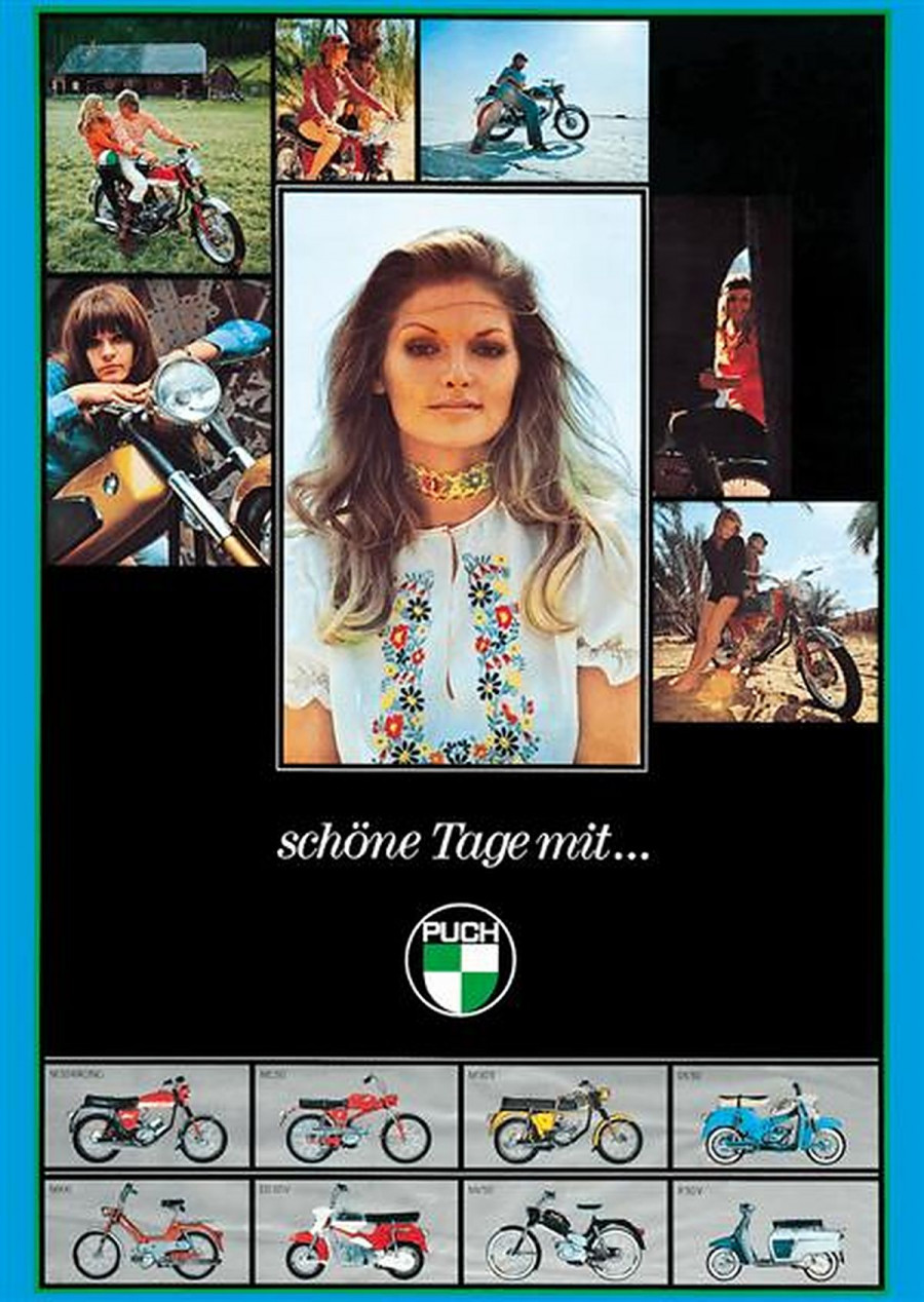 Puch "schöne Tage mit Puch" Poster