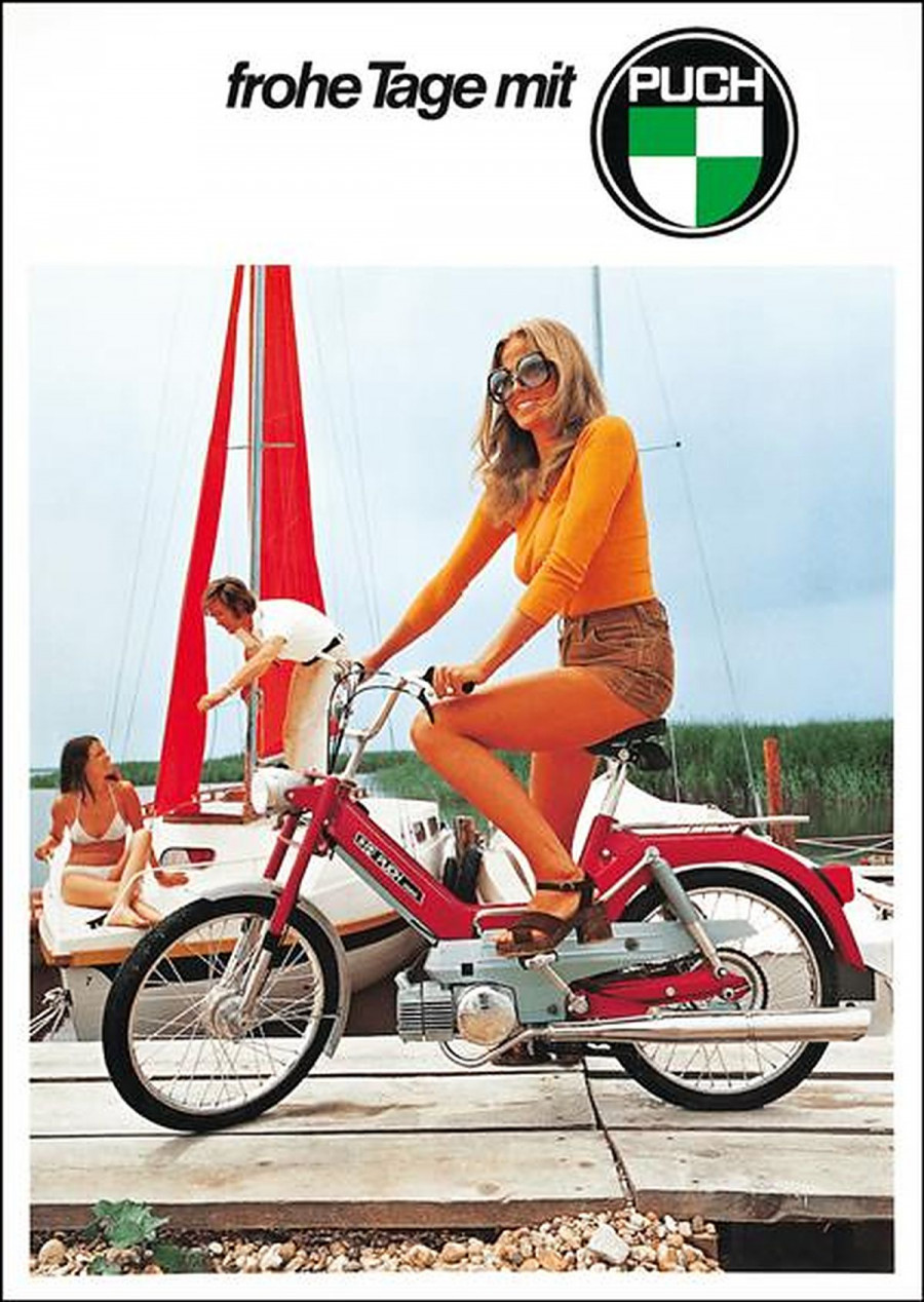 Puch Maxi "frohe Tage mit Puch" Poster
