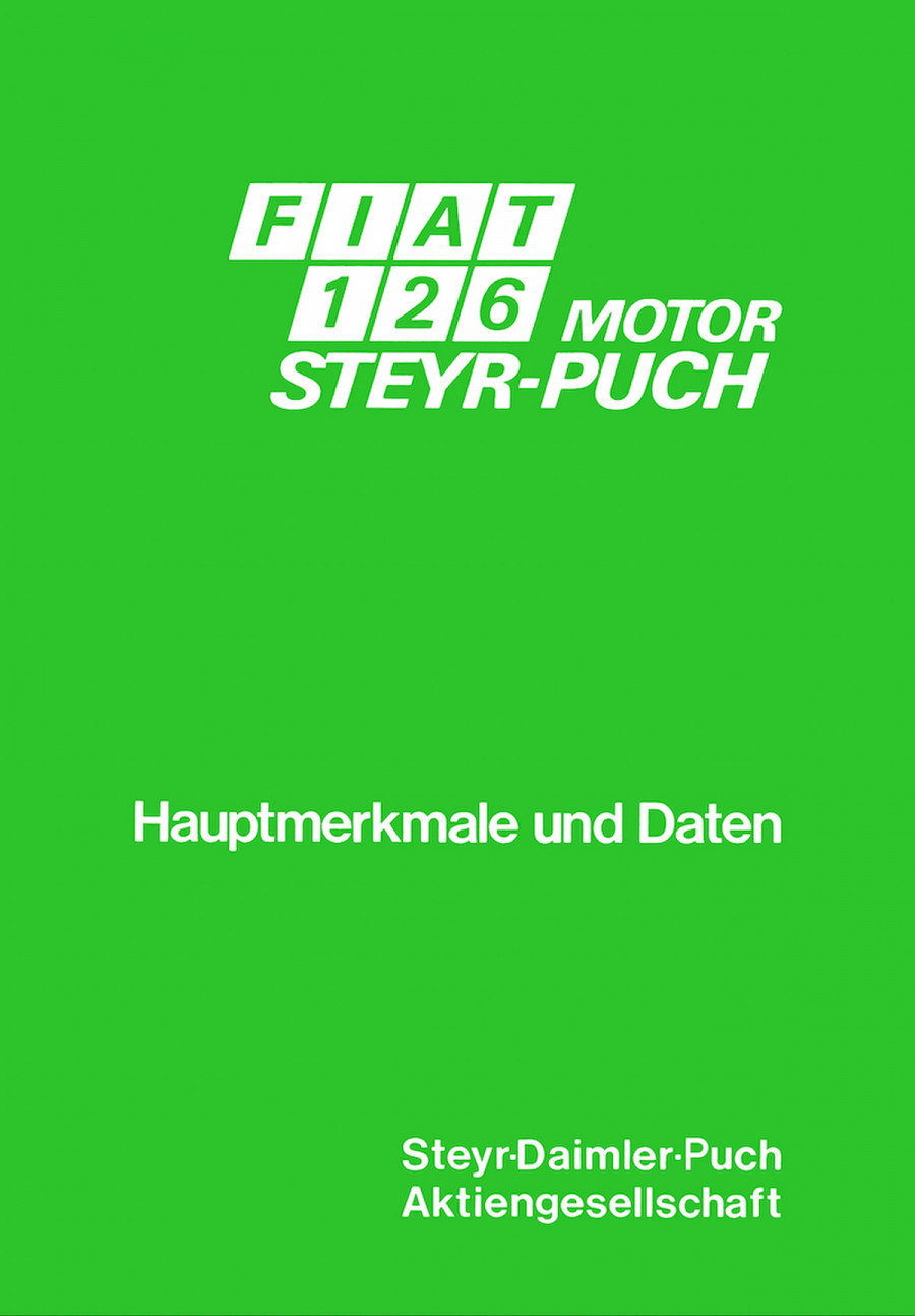 Fiat 126 mit Puch-Motor Hauptmerkmale und Daten