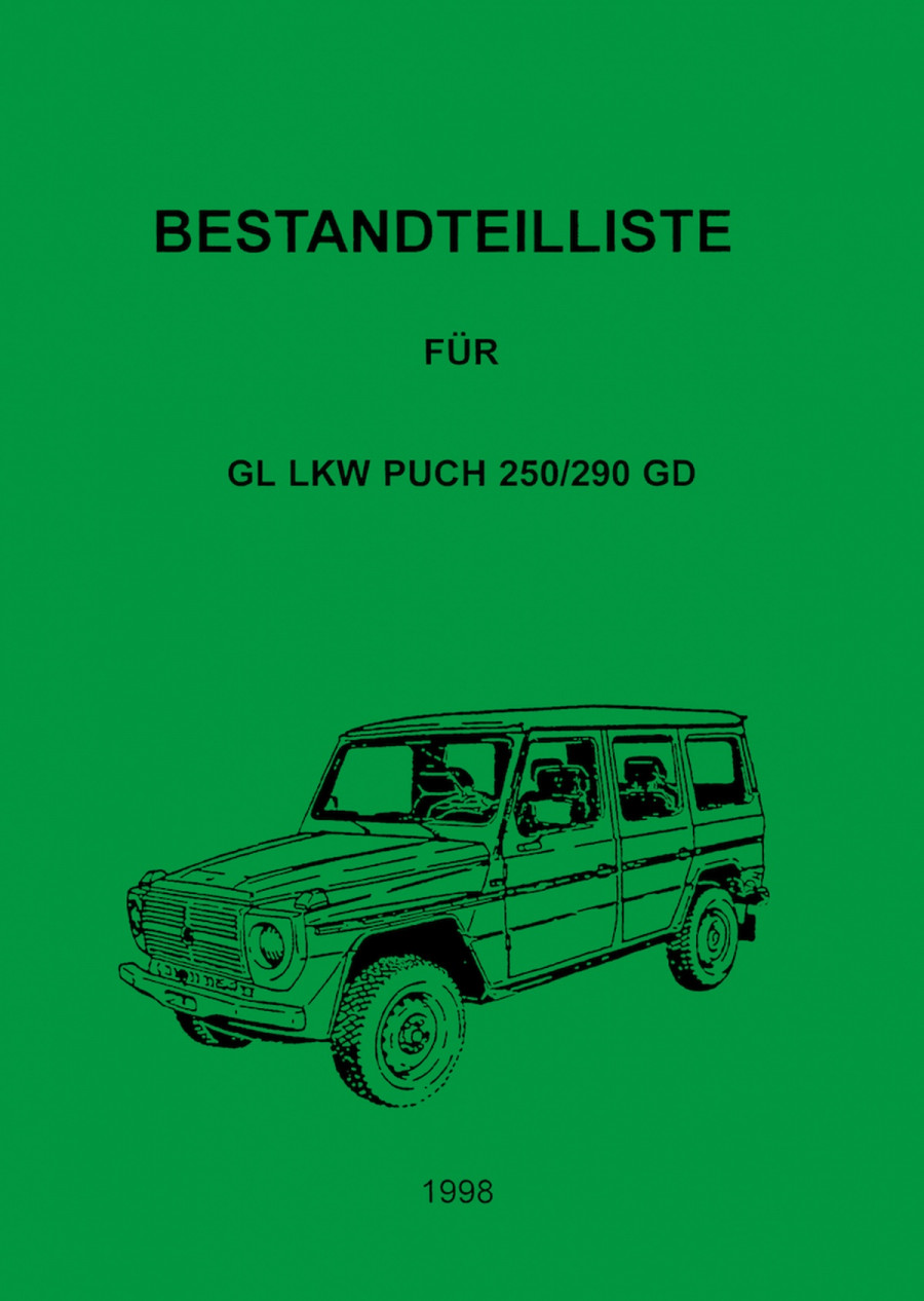 Puch G 250GD und 290GD Ersatzteilkatalog
