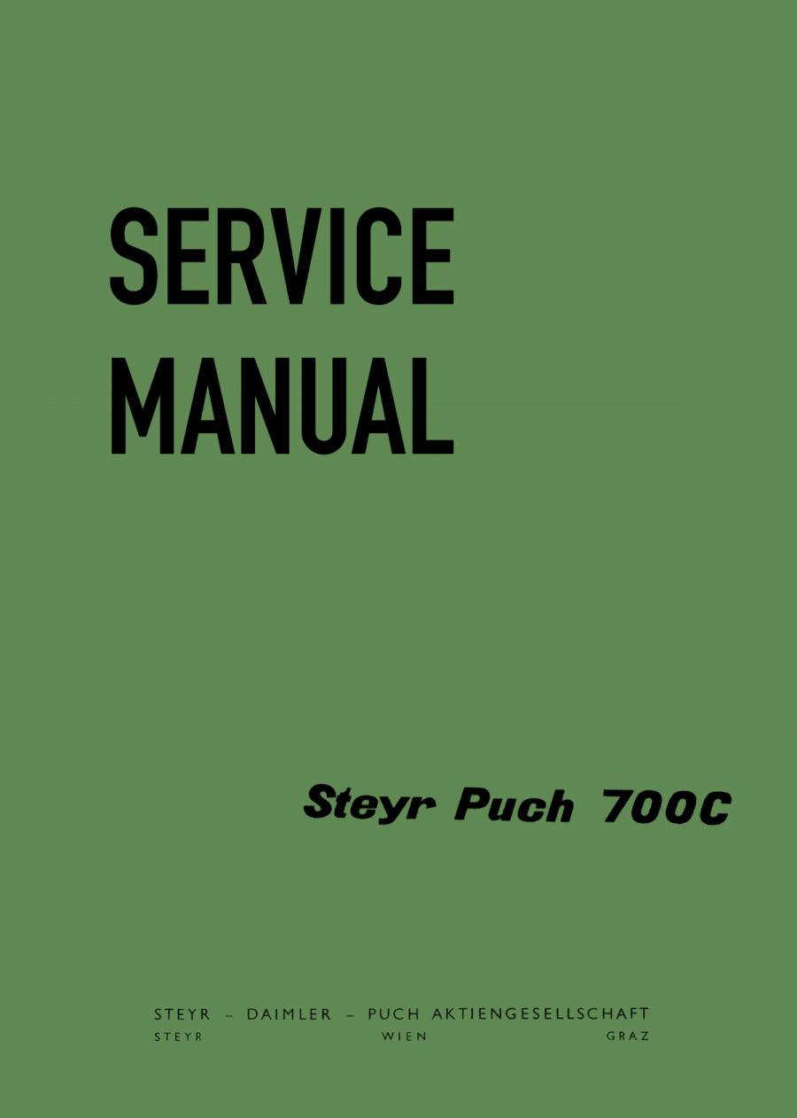 Puch 700 C Service Manual