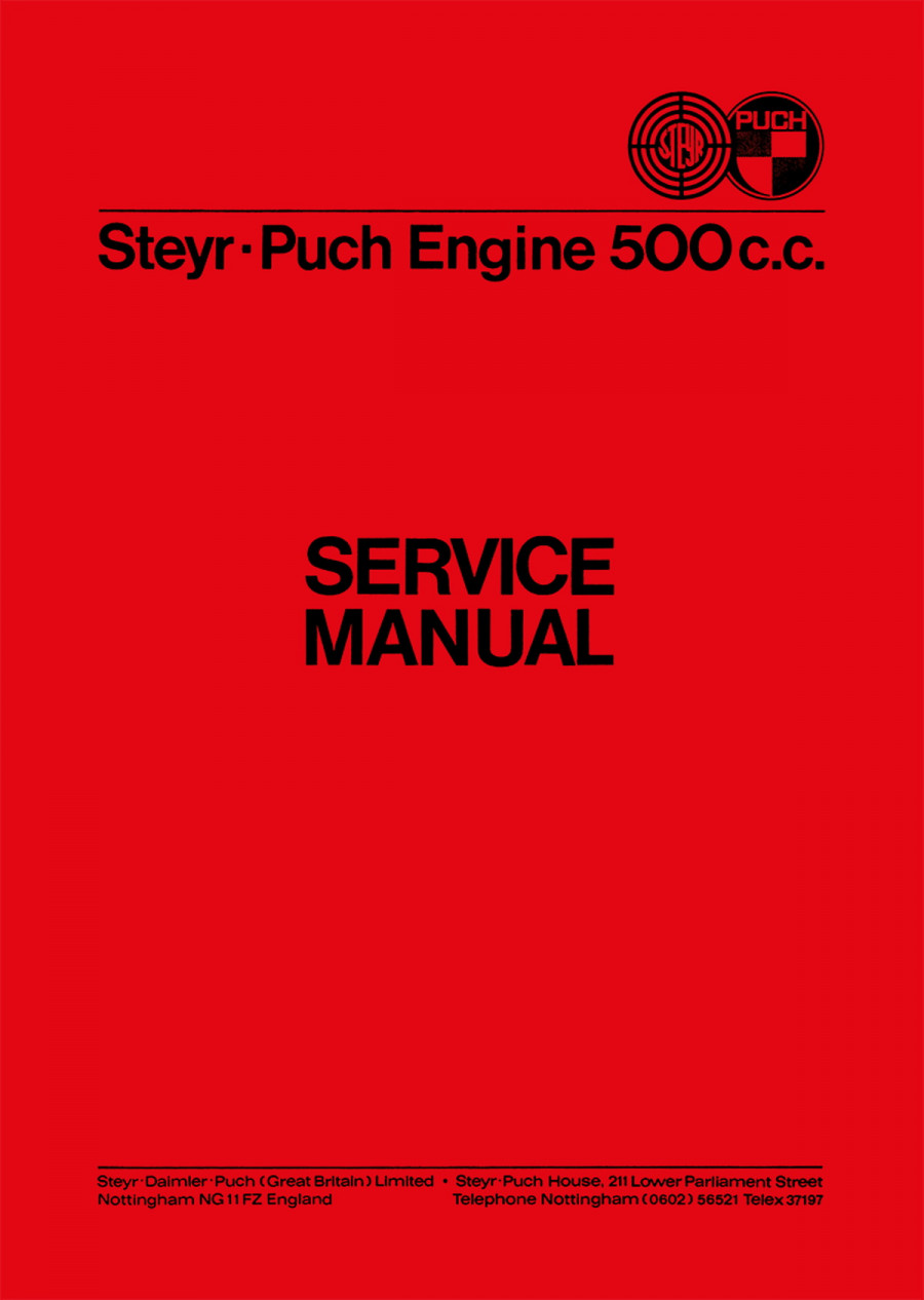 Puch 500 Engine Service Manual