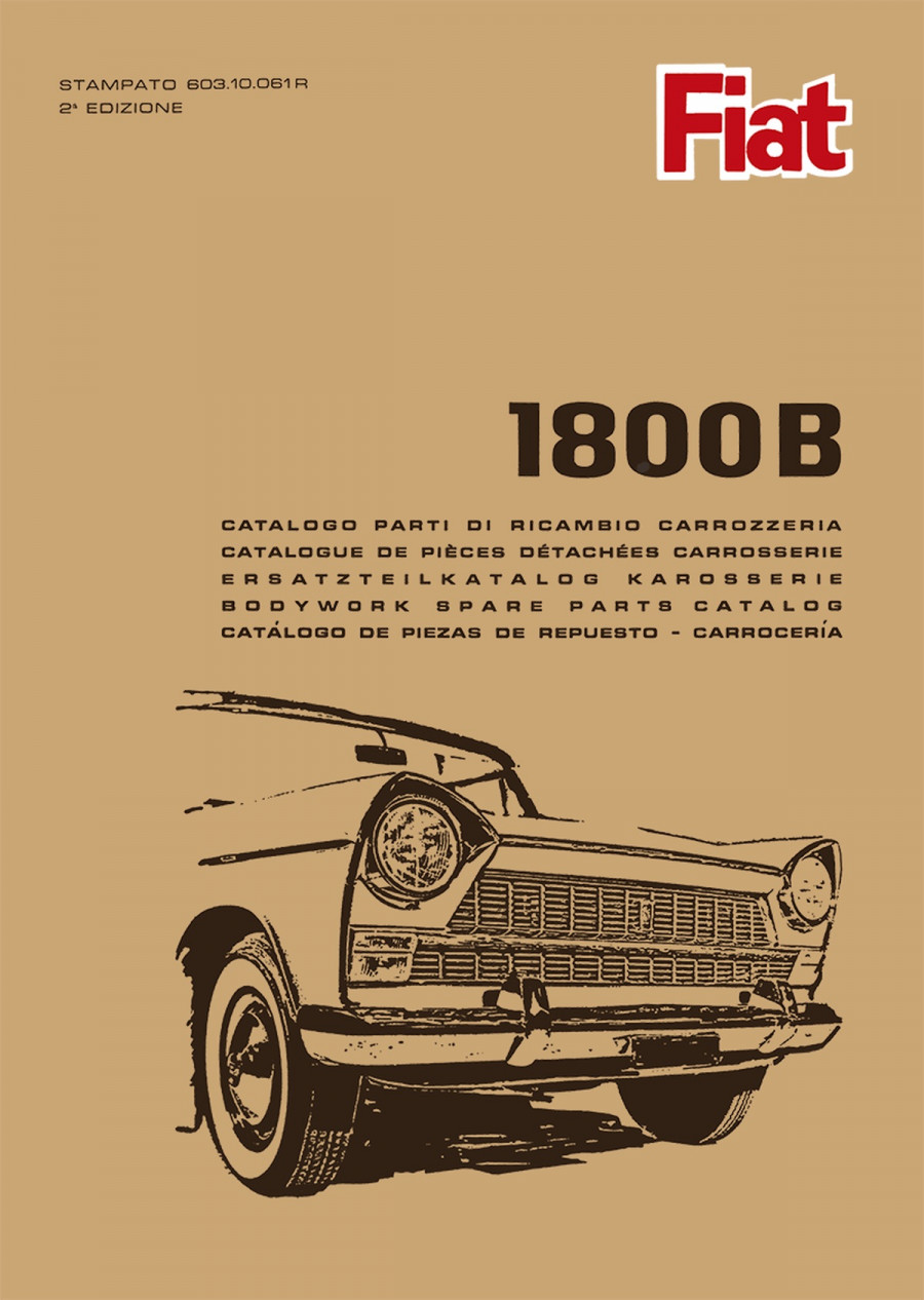 Fiat 1800 B Ersatzteilkatalog