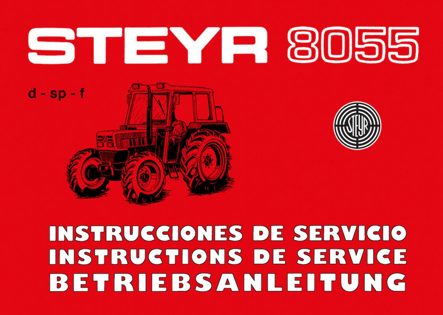 Steyr 8055 Traktor Betriebsanleitung